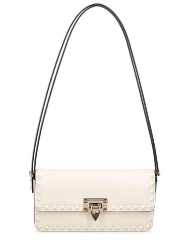 Bolso De Hombro Rockstud De Piel - VALENTINO GARAVANI - Modalova