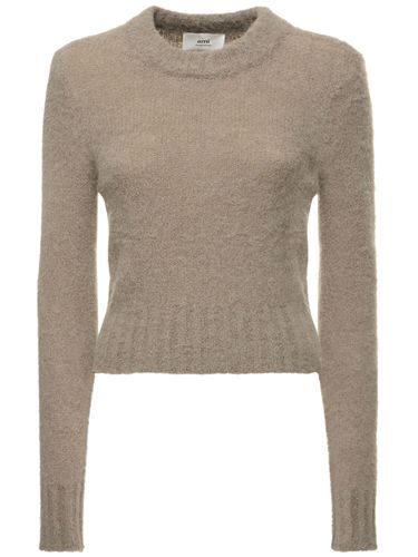 Maglia In Misto Alpaca Pettinato - AMI PARIS - Modalova