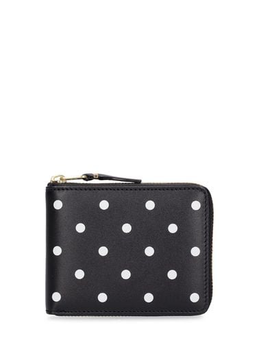 Dot Print Leather Line Wallet - COMME DES GARÇONS WALLET - Modalova