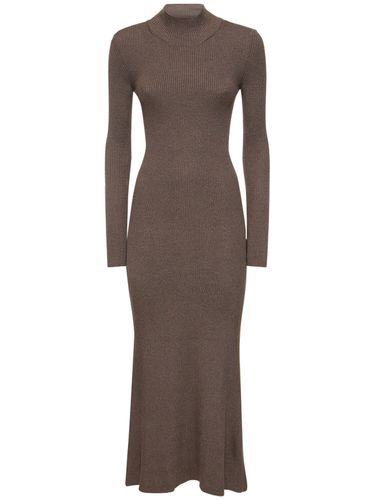 Silk & Viscose Knit Open Back Maxi Dress - PETER DO - Modalova