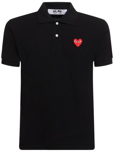 Play Logo Cotton Polo - COMME DES GARÇONS PLAY - Modalova