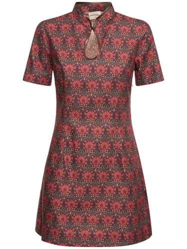 Dames Liberty Print Velvet Mini Dress - MARIA DE LA ORDEN - Modalova