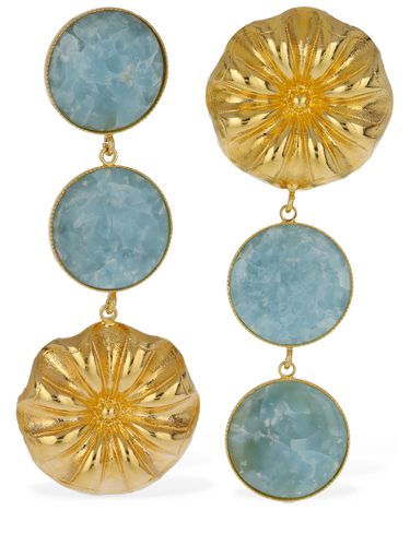 Sonia Daisy Double Stone Earrings - DESTREE - Modalova