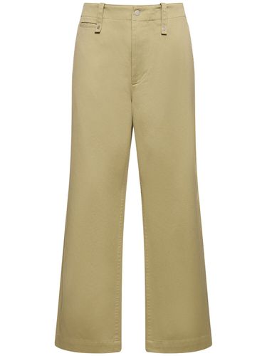 Cotton Straight Pants - BURBERRY - Modalova