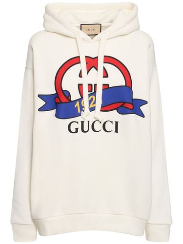 Interlocking G 1921 Cotton Sweatshirt - GUCCI - Modalova