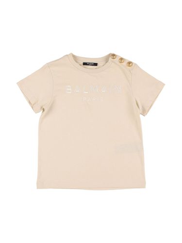 Camiseta De Jersey De Algodón Orgánico - BALMAIN - Modalova