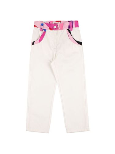 Pantalones De Gabardina De Algodón - PUCCI - Modalova