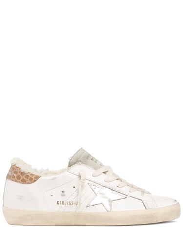 Mm Hohe Ledersneakers "super-star" - GOLDEN GOOSE - Modalova