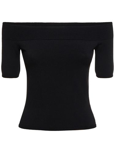 Top De Punto Stretch Con Hombros Descubiertos - ALEXANDER MCQUEEN - Modalova