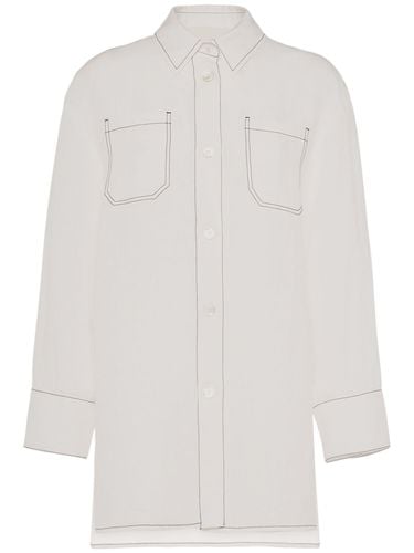 Daria Linen Shirt W/ Stitching Details - 'S MAX MARA - Modalova