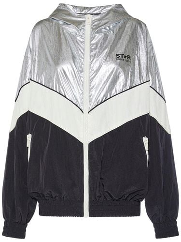 Windjacke Aus Nylon Mit Sternmuster - GOLDEN GOOSE - Modalova