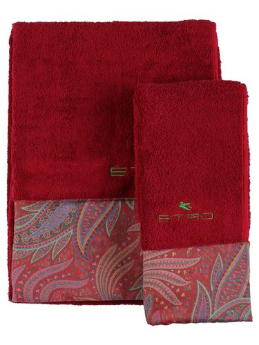 Set Of 2 Calathea Cotton Towels - ETRO - Modalova