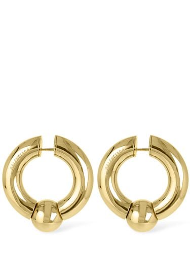 Mega Brass Earrings - BALENCIAGA - Modalova