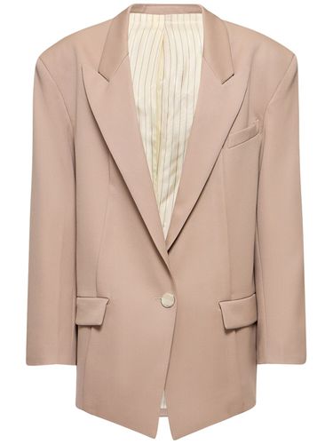 Blazer Monopetto Glen In Gabardina - THE ATTICO - Modalova