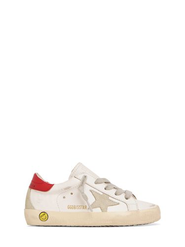 Sneakers Super-star De Piel Con Cordones - GOLDEN GOOSE - Modalova