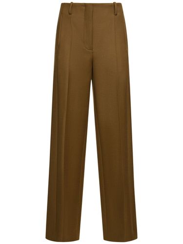 Pantaloni Dritti In Lana Stretch - TORY BURCH - Modalova