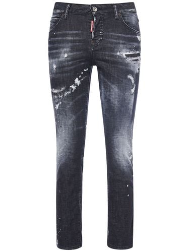 Kürzere Jeans Mit Rissen "cool Girl" - DSQUARED2 - Modalova