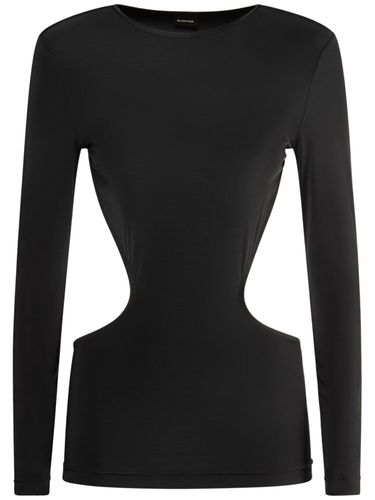 Cut Out Nylon Blend Top - BALENCIAGA - Modalova