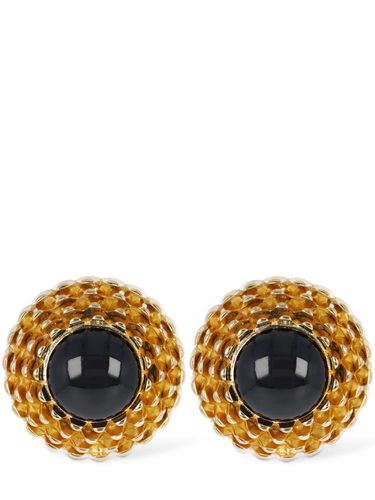 Ohrringe Aus Messing „vintage Cabochon“ - SAINT LAURENT - Modalova