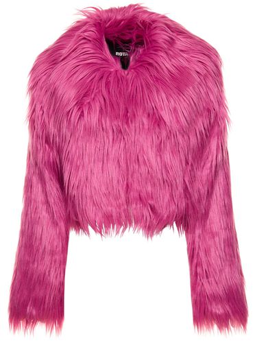 Fluffy Faux Fur Cropped Jacket - ROTATE - Modalova