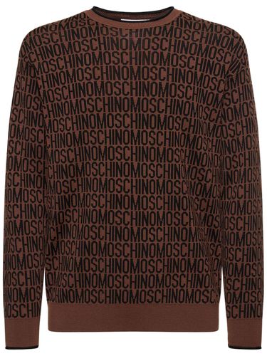 Moschino Logo Wool Knit Sweater - MOSCHINO - Modalova