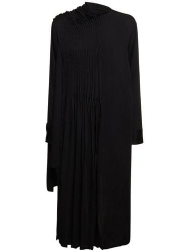 Blusa Plisada De Satén - YOHJI YAMAMOTO - Modalova