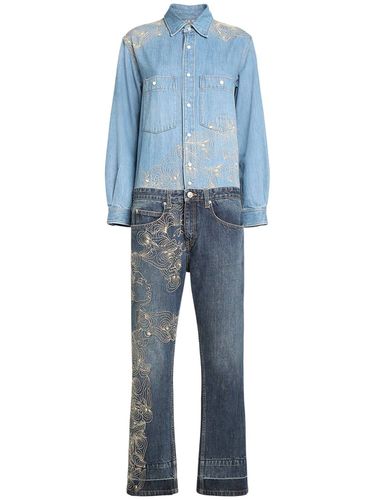 Imane Cotton Denim Jumpsuit - ISABEL MARANT - Modalova