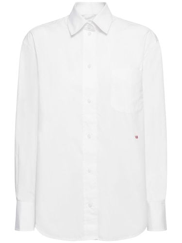 Mens Oversize Cotton Poplin Shirt - VICTORIA BECKHAM - Modalova