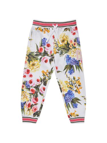 Pantalones Deportivos De Jersey De Algodón - DOLCE & GABBANA - Modalova