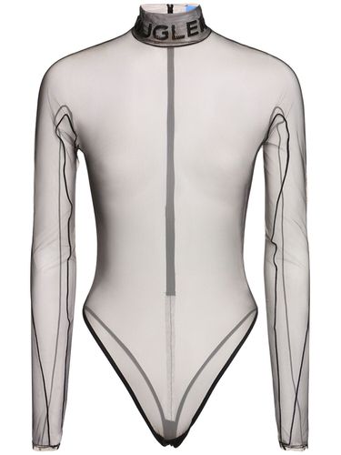 Body Collo Alto In Tulle - MUGLER - Modalova