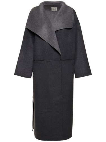 Cappotto In Lana E Cashmere Bicolor - TOTEME - Modalova