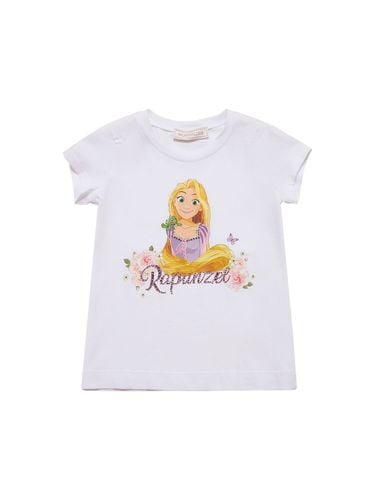 Camiseta De Algodón Jersey Estampado - MONNALISA - Modalova