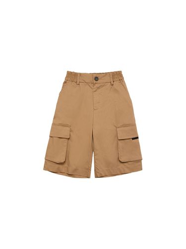 Cargoshorts Aus Stretch-baumwollgabardine - MONNALISA - Modalova