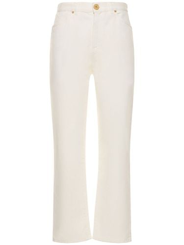 Denim Straight Jeans - BALMAIN - Modalova