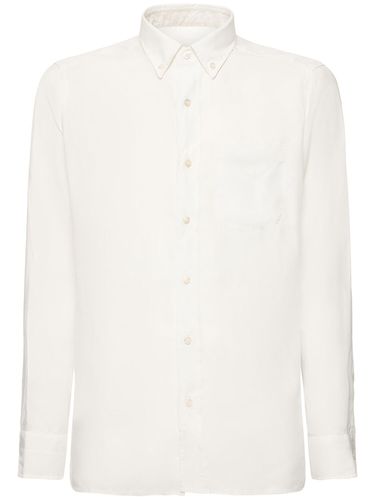 Camicia Slim Fit In Lyocell - TOM FORD - Modalova