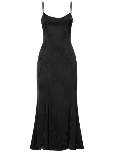 Jacquard Satin Sleeveless Midi Dress - THE ATTICO - Modalova