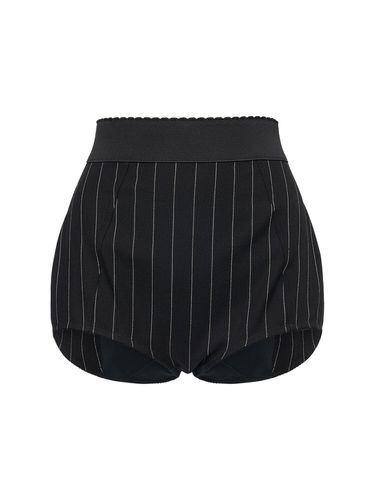 Pinstripe Wool Culottes - DOLCE & GABBANA - Modalova