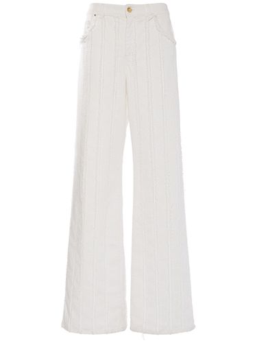 Cotton Denim Wide Jeans - BLUMARINE - Modalova