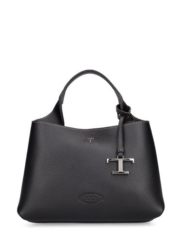 Bolso De Piel Con Asa Superior - TOD'S - Modalova