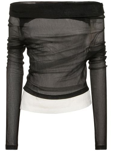 Sheer Layered Top - MM6 MAISON MARGIELA - Modalova