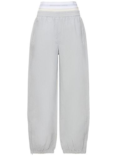 Pantaloni In Felpa Di Nylon - ALEXANDER WANG - Modalova