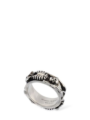 Anillo De Metal - ALEXANDER MCQUEEN - Modalova