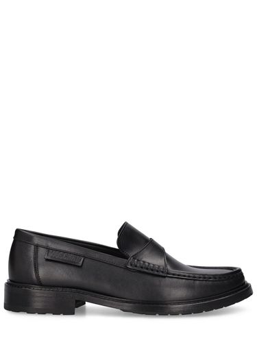 Leather Loafers - MOSCHINO - Modalova