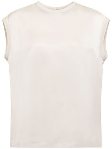 Top In Raso Di Seta Stretch - BRUNELLO CUCINELLI - Modalova