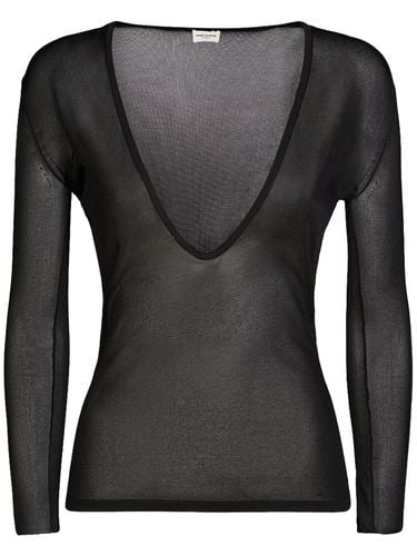 Top De Viscosa - SAINT LAURENT - Modalova