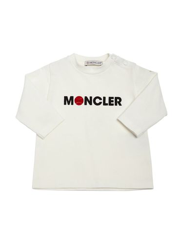 Camiseta De Algodón Jersey Manga Larga - MONCLER - Modalova