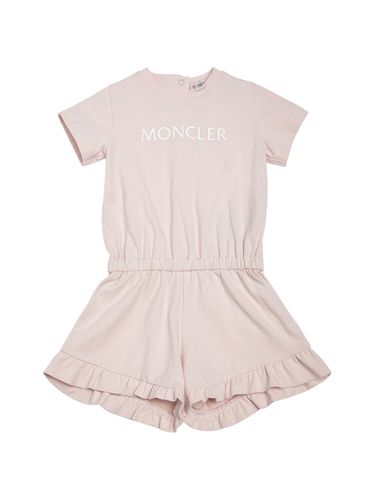 Pelele De Algodón Jersey - MONCLER - Modalova