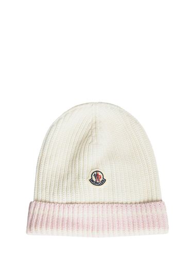 Gorro Beanie De Punto De Algodón - MONCLER - Modalova