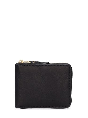 Washed Leather Wallet - COMME DES GARÇONS WALLET - Modalova