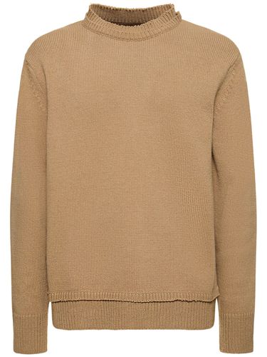 Wool Blend Shetland Knit Sweater - MAISON MARGIELA - Modalova